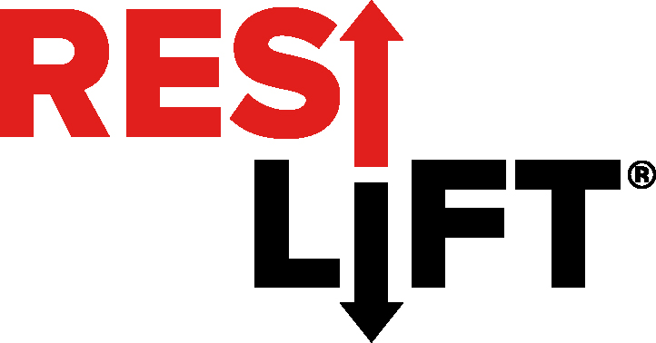 Resilift Logo with R by dps RED + BLACK